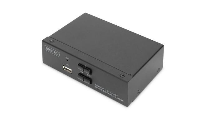 Digitus KVM Switch, 2 Port, Single Display, 4K, HDMI®