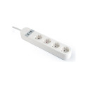 GEMBIRD Smart power strip with USB charger 4 sockets white