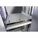 Intellinet Półka 1U 470mm rack 19" 4 punkkty mocowania, perforowana, szara