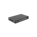 SWITCH LANBERG 24X 100MB POE+/2X COMBO RACK 19" GIGABIT ETHERNET 250W