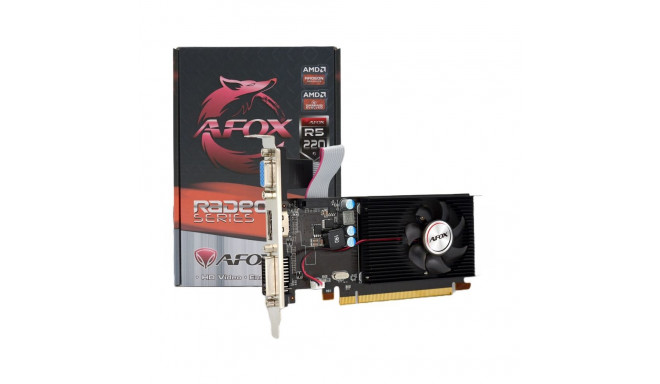 Afox videokaart Radeon R5 220 1GB DDR3 LP AFR5220-1024D3L5