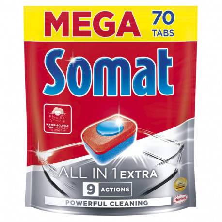 Dishwasher tablets SOMAT All-in-One Extra 76 pcs