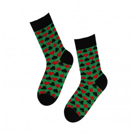 SOKISAHTEL CASINO puuvillased sokid kaardimastidega 446