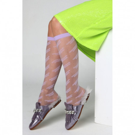 SOKISAHTEL MONIQUE lavendlilillad õhukesed põlvikud 444