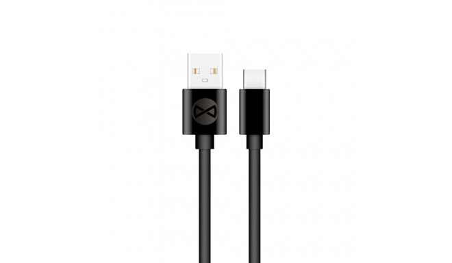 Forever cable USB - USB-C 1,0 m 3A black