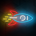 Neon PLEXI LED ROCKET multicolor NNE18 Neolia