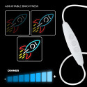 Neon PLEXI LED ROCKET multicolor NNE18 Neolia