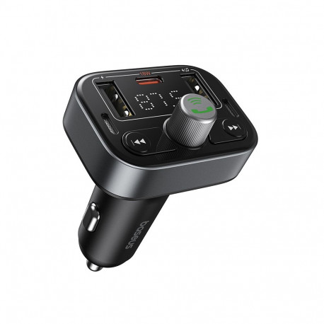 Auto Bluetooth 5.3 FM saatja 2xUSB + USB-C, must