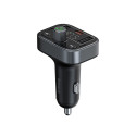 Car Bluetooth 5.3 FM Transmitter 2xUSB + USB-C, Black