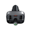 Car Bluetooth 5.3 FM Transmitter 2xUSB + USB-C, Black