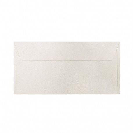 Metallik ümbrik Millenium kreemjas valge DL - 10tk, liimiribaga