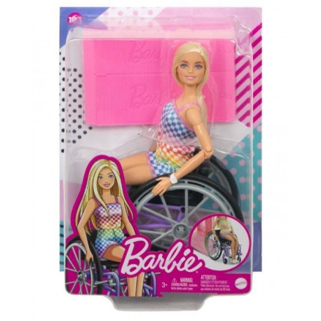 Barbie Fashionistas doll In a trolley checkered outfit