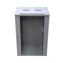 Rack cabinet 18U 600x450mm grey hanging