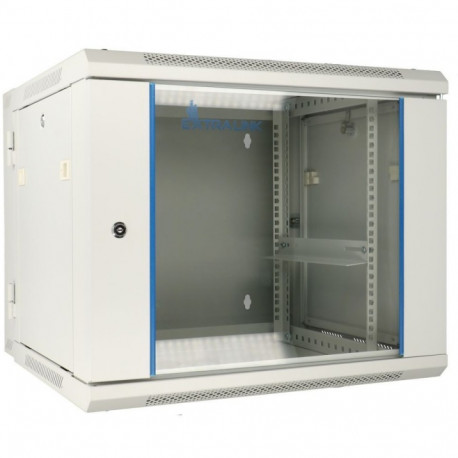Wall cabinet rack 9U 600x600 gray two sections
