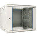 Wall cabinet rack 9U 600x600 gray two sections