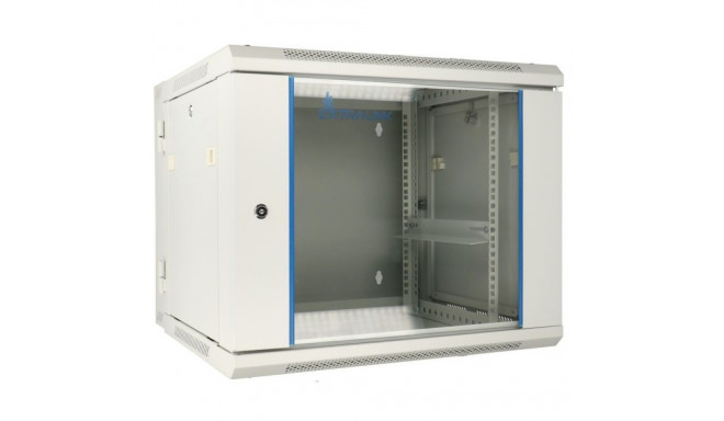 Wall cabinet rack 9U 600x600 gray two sections