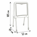 Whiteboard Smoby Foldable 80 Pieces 105 x 49 x 52 cm