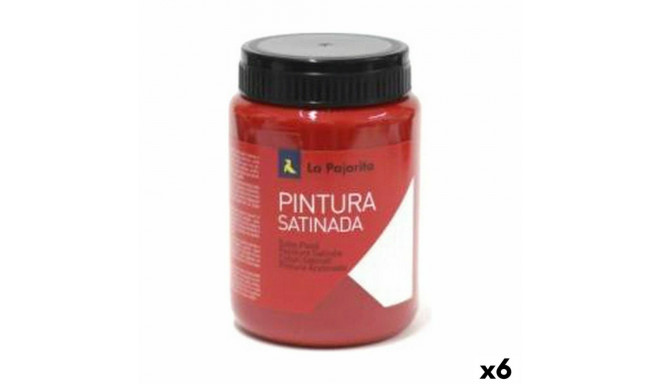 Tempera La Pajarita L-07 Vermilion 6 Pieces Red School Satin finish