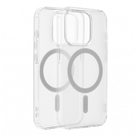 Case for iPhone 14 PRO Frost Mag Cover compatible with MagSafe transparent frozen