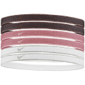 Opaski na włosy Nike Swoosh Sport 6 szt. kremowe, brązowe N1002008125OS