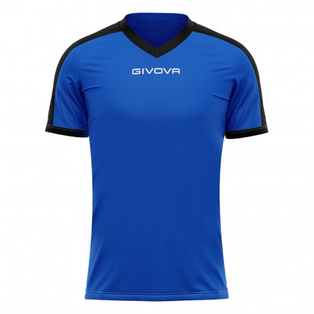 Koszulka Givova Revolution Interlock niebiesko-czarna MAC04 0210 S