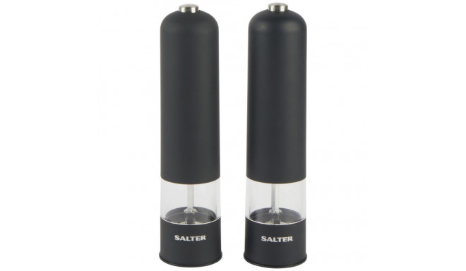 Salter 7524 BKXRUP1 Matt Black Electronic Mill set