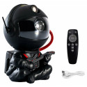 Goodbuy home lamp astronaut playing guitar with remote | timer | 8 modes black