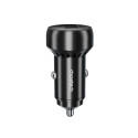 Choetech TC0014 USB-C USB-A PD 60W autonabíječka s LED podsvícením - černá
