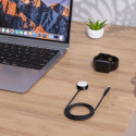 Choetech T319 MFI 5W bezdrátová nabíječka pro Apple Watch + USB-C kabel - černá