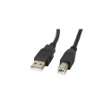 Lanberg cable USB-A - USB-B M/M 1m, black