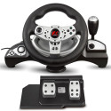 NanoRS RS700 Gaming Controller Black, Silver USB Steering wheel Analogue / Digital Android, PC, Play