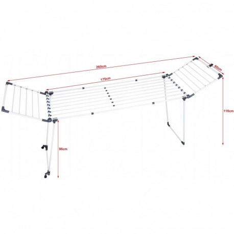 PROMIS MONZA laundry dryer, extendable + 2 large wings