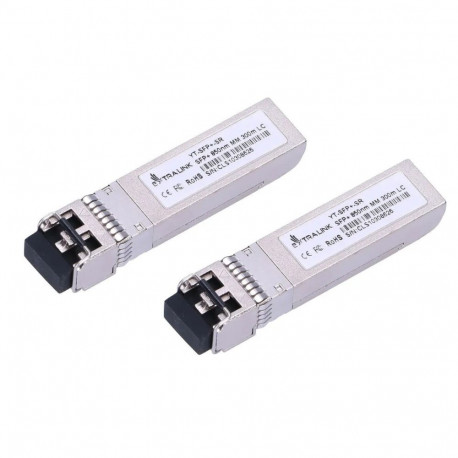Extralink SFP+ 10G 2-pack | SFP+ Module | 10Gbps, LC/UPC, 850nm, 300m, multi mode, DOM
