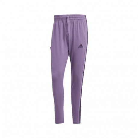 adidas Essentials Single Jersey Tapered Open Hem 3-Stripes M Pants IJ8699 (L)