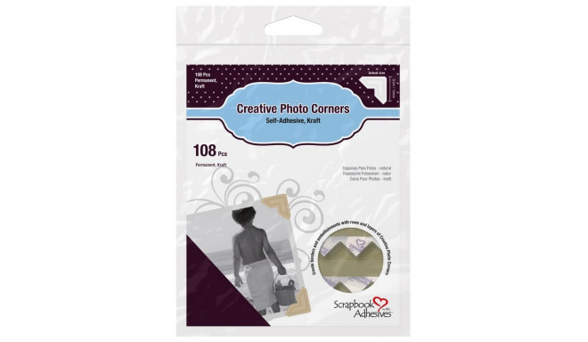 3L photo corners 108pcs, ivory