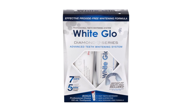 White Glo Diamond Series Advanced teeth Whitening System (50ml) (Whitening Gel 50 ml + Toothpaste Pr