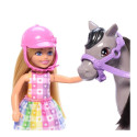 Barbie Chelsea doll on a pony