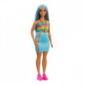 Doll Barbie Fashionistas Long blue hair