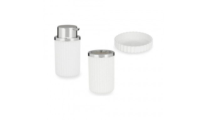 Bath Set White Plastic