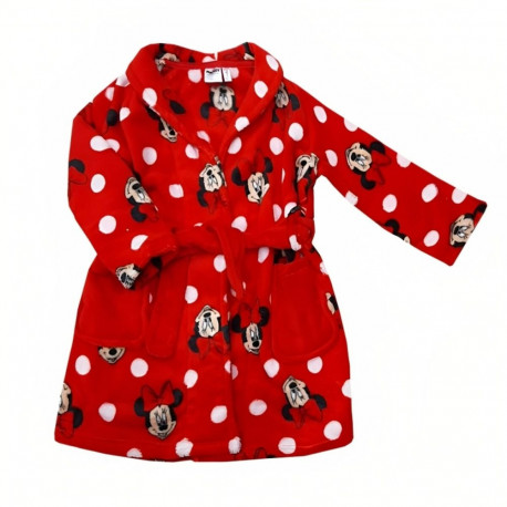 Children's Dressing Gown Minnie Mouse Red - 4 Years