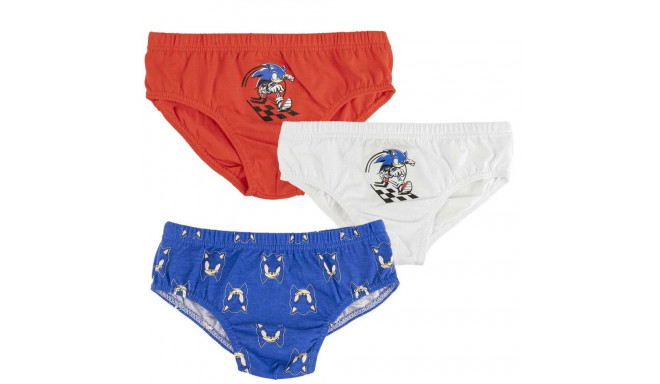 Pack of Underpants Sonic 3 Units Multicolour - 8-10 Years