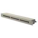 DIGITUS Patch panel,CAT5E,19",24xSTP RJ45,beige