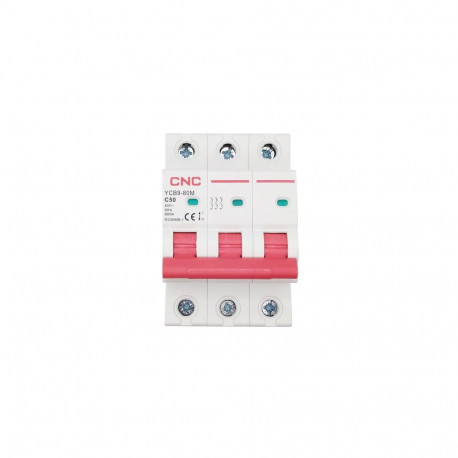 Miniature Circuit Breaker, 3P, 50A, Class C, 6kA
