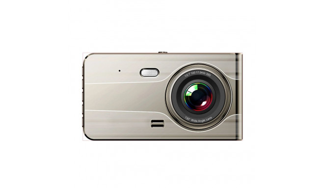 DVR979G Full HD G-sensor LCD car video recorder with reversing camera - beige