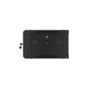 RACK CABINET 19" WALL-MOUNT 4U/600X450 WITH PERFORATED DOOR BLACK LANBERG (FLAT PACK)