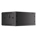 RACK CABINET 19" WALL-MOUNT 4U/600X450 WITH PERFORATED DOOR BLACK LANBERG (FLAT PACK)