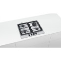 Bosch Serie 6 PCH6A5B90 hob Black, Stainless steel Built-in Gas 4 zone(s)