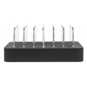 Manhattan Charging Station, 6x USB-A Ports, Outputs: 6x 2.4A, Smart IC, LED Indicator Lights, Black,