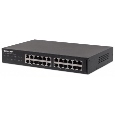 Intellinet 24-Port Gigabit Ethernet Switch, 24 x 10/100/1000 Mbit/s RJ45-Ports, IEEE 802.3az (Energy