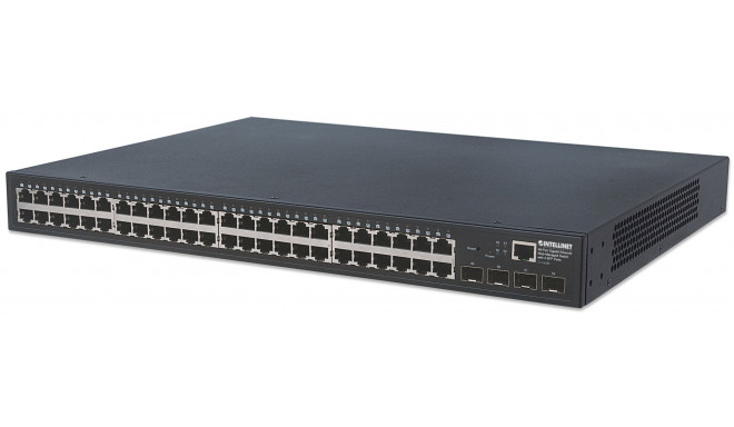 Intellinet 48-Port Gigabit Ethernet Web-Managed Switch with 4 SFP Ports, 48 x 10/100/1000 Mbps RJ45 
